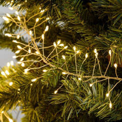 Luci di Natale catena luminosa con microled festone natalizio decorazione per albero da esterno cavo in alluminio -Luce Calda / 1080 Led 9 mt en oferta