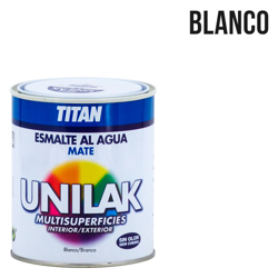 Titan - Vernice satinata all'acqua Unilak Mate | 4 L - 1400 Bianco - 1400 Bianco características