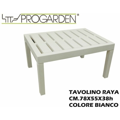 Tavolino Raya Bianco Cm.57X78X38H