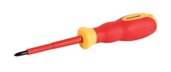 899786 Cacciavite VDE Phillips per elettricista con impugnatura morbida PH1 x 80 mm - Silverline en oferta