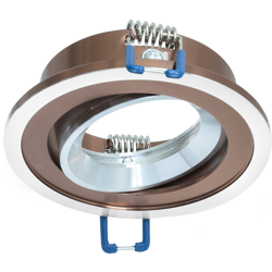 Porta faretto orientabile marrone silver incasso 7cm luci LED soffitto GU10 GU5.3 en oferta