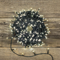 Luci di natale catena luminosa con 1000 miniled gioco di luce automatico effetto flash per esterno addobbi natalizi -Luce Calda en oferta