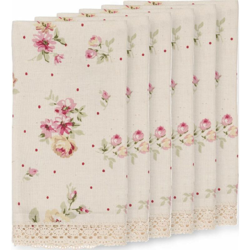 Tovaglioli di Cotone Stoffa per Tovaglia Shabby Chic Elegante Blanc Marcilò características