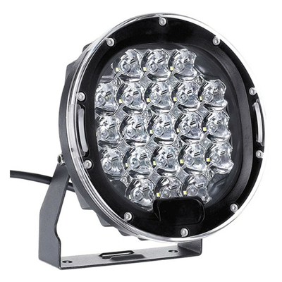 Faro a LED 105W 10500LM Faretto da 7 pollici Faretto funzionante per guida diurna DC9-32V Nero