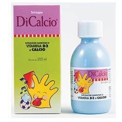 DICALCIO SCIROPPO MUCOLITICO INTEGRATORE ALIMENTARE DI CALCIO E VITAMINA D3 200 ML precio