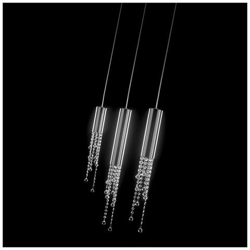 Sospensione Classica A Sospensione Cromata A 3 Luci Con Paralume In Cristallo, Gu10 precio