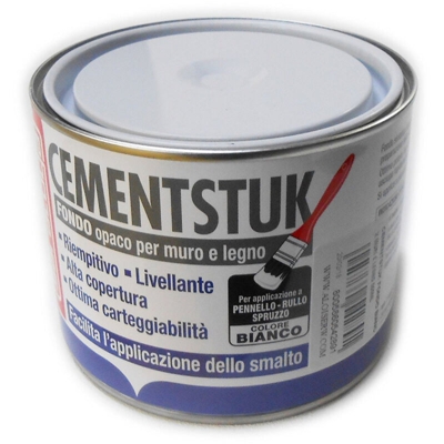 Cementstuk 500ml cementite fondo primer bianco opaco per muro e legno