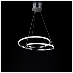 Sospensione Moderna In Metallo E Alluminio Cromo Lucido Con Led Integrato precio