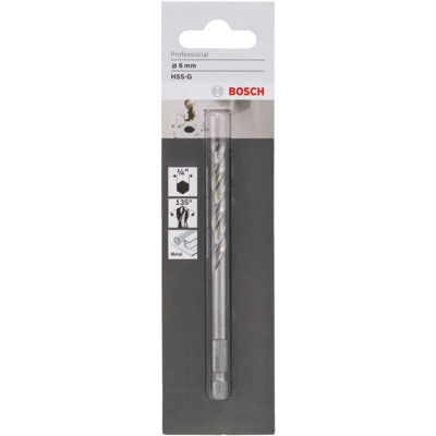 profilin metallo trapano 6 millimetri hex - Bosch