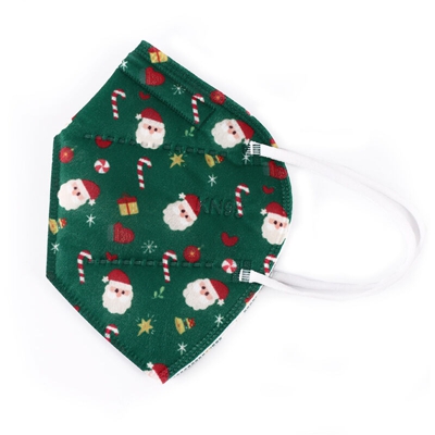 [Non medico] Maschera natalizia usa e getta KN95 protezione filtro a 5 strati per adulti 1 pezzo stile 1 #