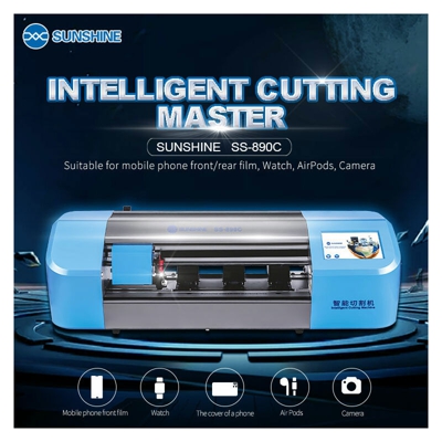 SUNSHINE SS-890C Macchina da taglio automatica per film Cellulare Tablet Frontale in vetro Cover posteriore Proteggi Film Cutter Tool Nastro