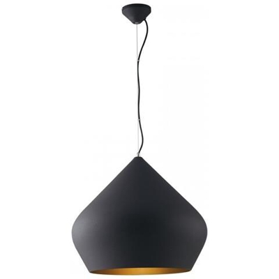 Lampadario Tholos Nera 1xe27 52x45cm