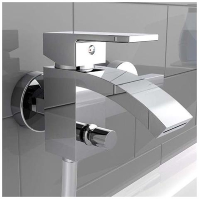 Rubinetto Per Bagno Con Beccuccio A Cascata Cascata Cromo