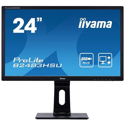 Monitor 24'' LED TN ProLite B2483HSU 1920 x 1080 Full HD Tempo di Risposta 1 ms