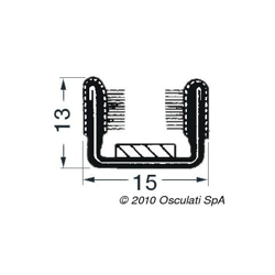 Profilato vetri semplice 4/6 mm precio