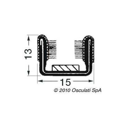 Profilato vetri semplice 4/6 mm