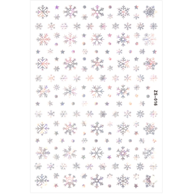 Adesivi natalizi per nail art Decorazioni per nail art Confezione da un foglio,ZS-16 - ZS-16