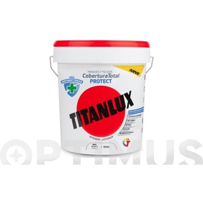 Vernice Antibatterica Bianca Copertura Totale Protegge lux | 4 L - Titan