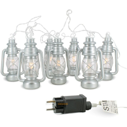 Star - Guirlande de 8 lanternes couleur argent IP44 características