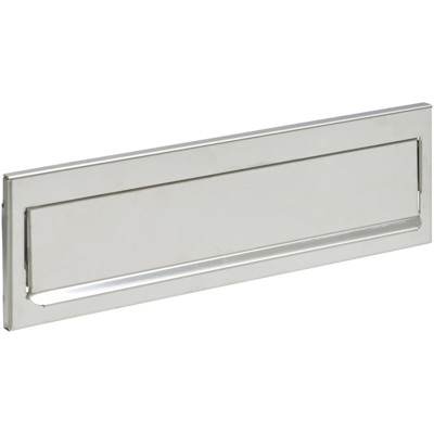 Arregui - Placca Bucalettere in Acciaio Inox a Specchio Dimensioni 248 x 73 mm