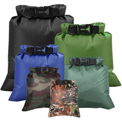 Borsa impermeabile laminata per rafting a monte del fiume all'aperto, set da 6 pezzi, XXXL nero + XXL verde militare + XL blu zaffiro + L verde scuro características