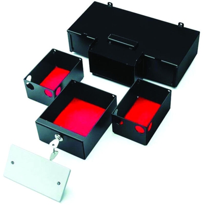 Cassaforte invisibile a murare presa 3 frontale presa elettrica - 31x185 - Stark