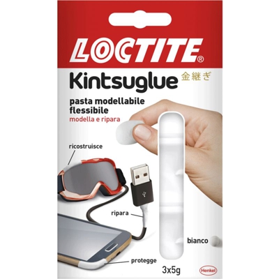 Kintsuglue modella e ripara loctite bianco 3x5gr