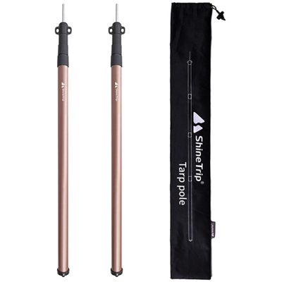 Baldacchino in alluminio audace supporto tenda palo da sala color champagne