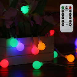 0.6W 10m / 32.8ft 80LED luci colorate a corda con telecomando 8 modalita effetto luce alimentato a batteria - Tomshine características