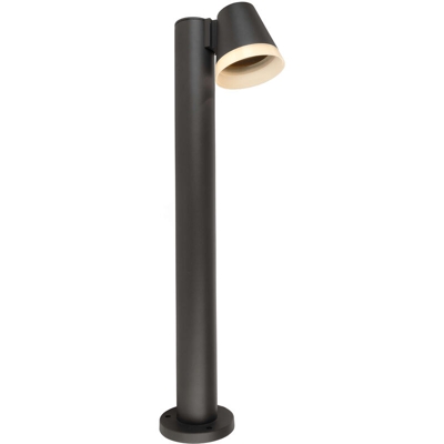 Lampioncino LED 6W palo alluminio esterno luce 3000K giardino IP54 65cm 230V