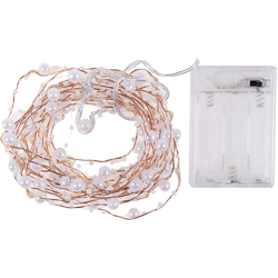 5 m 50 luci della stringa luce perle di rame di Natale luce decorativa della stringa 3 * calda batteria AA bianco / lit características