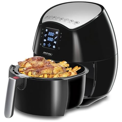 Mfr-06 Friggitrice Ad Aria, Oil Free, 4.5l, Digital Touch Screen, 8 Programmi 1500w