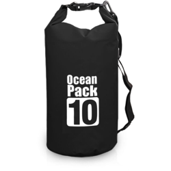 borsa per asciugatura impermeabile in pvc, nera, 10L en oferta