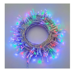 SERIE LUCI LED 360 led multicolor cavo trasparente esterni 25.7+4 METRi - albero di natale natalizie precio