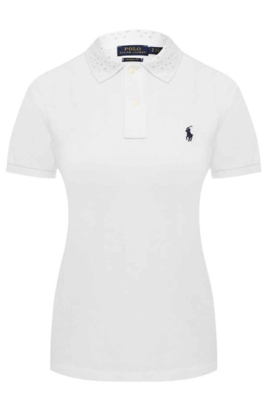 Polo con colletto ricamato - RALPH LAUREN