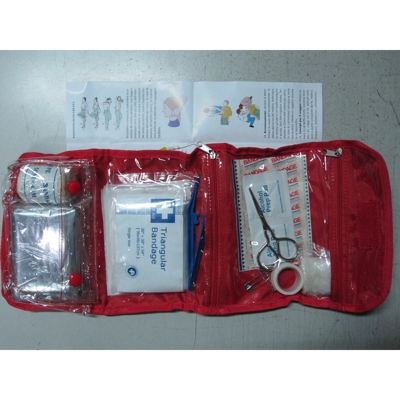 Cilli - KIT BORSA CASSETTA NYLON PRONTO SOCCORSO MEDICO MEDICAZIONE SET per BARCA AUTO