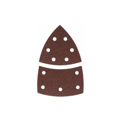 Bosch 2609256A63 10 Fogli Abrasivi per Levigatrice Palmare 11 Fori, 102x62, 93mm, Grana 80 en oferta