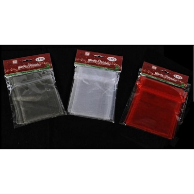 Set 6 Bustine Organza Specificare Colore Desiderato