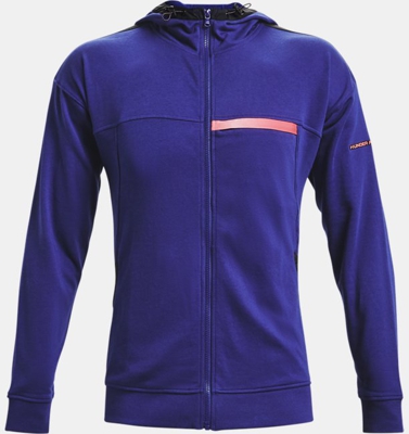 Felpa con cappuccio UA Rival Terry AMP Full Zip da uomo