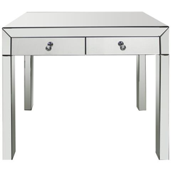 Tavolino Consolle Luxury Con 2 Cassetti, 91x74x41 Cm Argento características