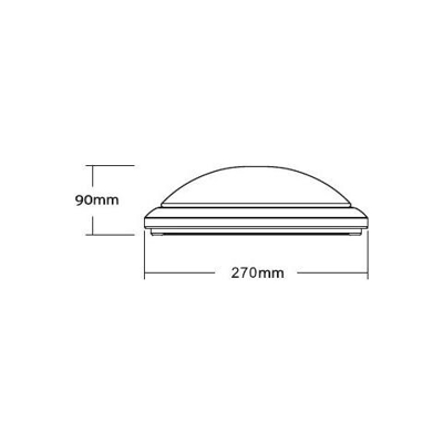 Led Rotondo 12w Bianco Naturale 4000k, 960lm, Driver Inc. , Ip54