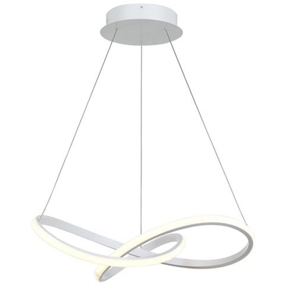 Lampadario Moderno A Sospensione A Led Bianco, Bianco Caldo 3000k 3150lm Dimmerabile
