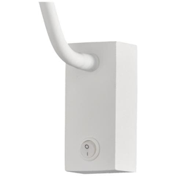 Lampada Da Parete, Reader 1l 3w Led A Testa Quadrata Spot, 3000k, 135lm, Base Rotonda Bianco Opaco características
