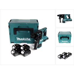 Makita DHR 280 G4J Tassellatore a batteria SDS-Plus (2x18V) 36V in valigetta Makpac + 4x Batterie BL 1860 B 6,0 Ah - senza caricabatterie en oferta