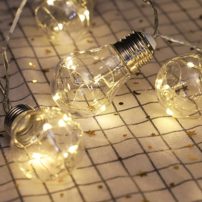 Trasparente stringa di lampadina a LED Lampada da esterno luce decorativa della stringa di luci di Natale di nozze atmosfera