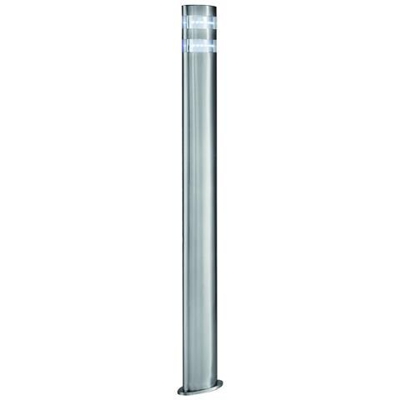 Paletto Luminoso A Led Da Esterno, Argento Satinato, Acciaio Inossidabile Ip44