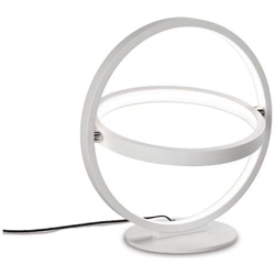 Lampada Da Tavolo Rotonda 30cm, 2 Anelli, 12w Led 3000k, 660lm, Bianco precio