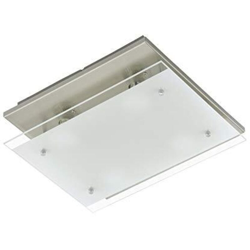 PLAFONIERA 4 LEDxGU10 - 3W-250LM-3000K - NICHEL SATINATO OPACO/VETRO - Briloner precio