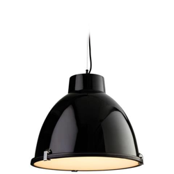 Sospensione A Soffitto A Cupola A 1 Luce Nera, Vetro Smerigliato, E27 características