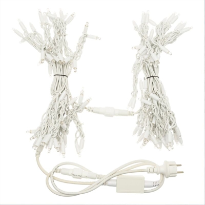 Catena luminosa stalattiti a cascata per esterno interno uso professionale decorazione natalizia -Luce Fredda / 3x1 m